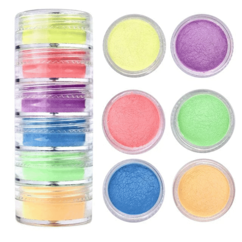 6 Shade Pearl Mica Powder (A)