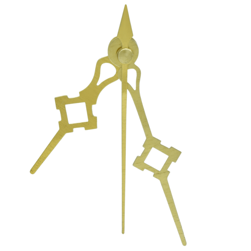 Clock Hands Set Small Tinamann Square Gold