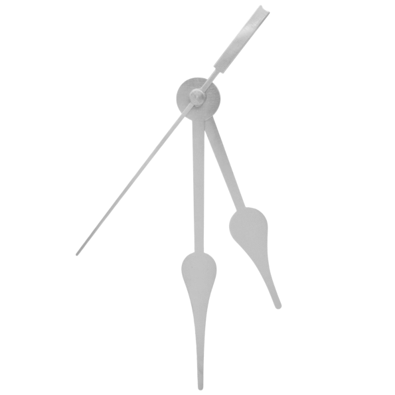 Clock Hands Set Silver