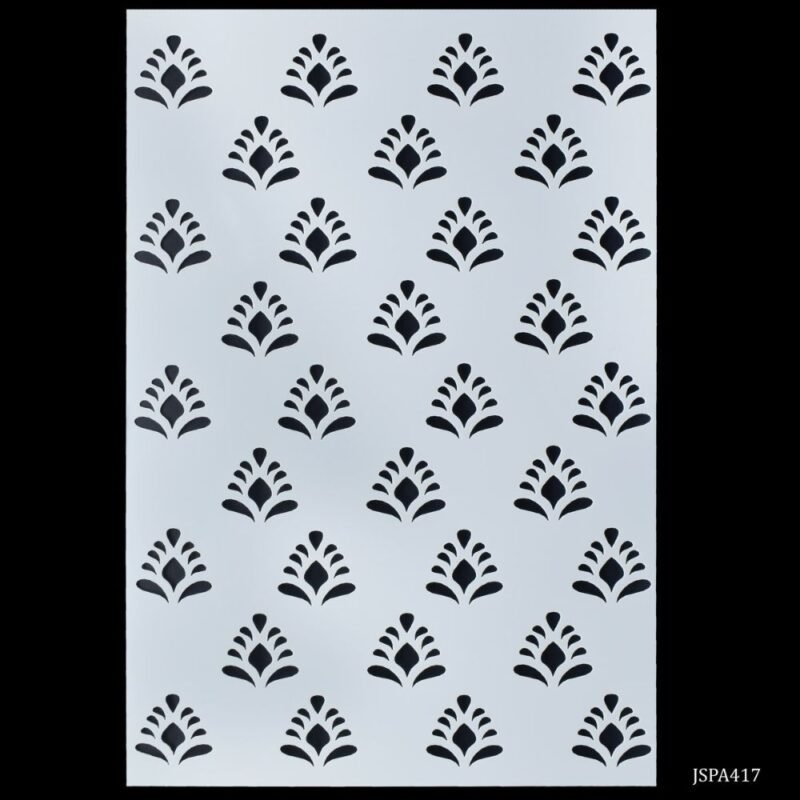 jags Stencil Plastic A4 Leaf Design