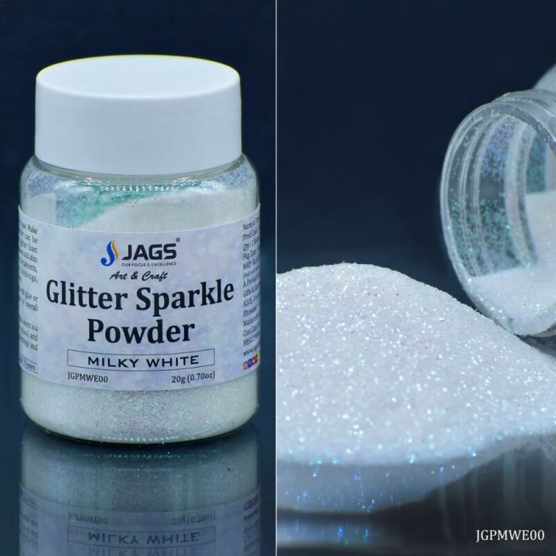 Jags Glitter Sparkle Powder Milky White
