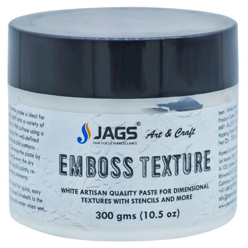 Jags Emboss Texture Paste 300gms White