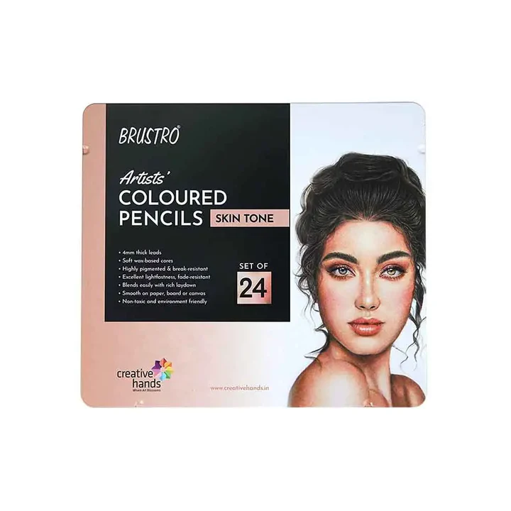 Brustro Skin Tone Coloured Pencils Set Of 24