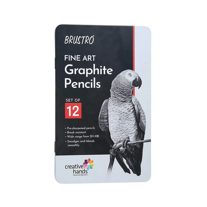 Brustro Artist Graphite Pencil Set Of 12