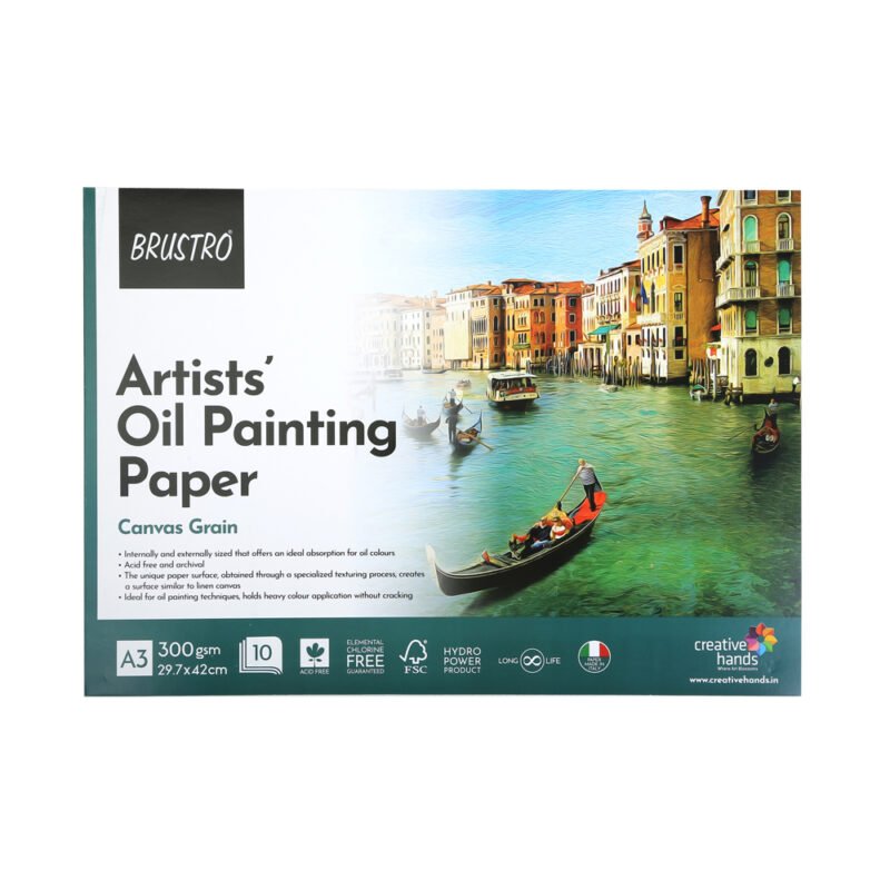 BRUSTRO Artists’ Oil Painting Paper 300 GSM A4