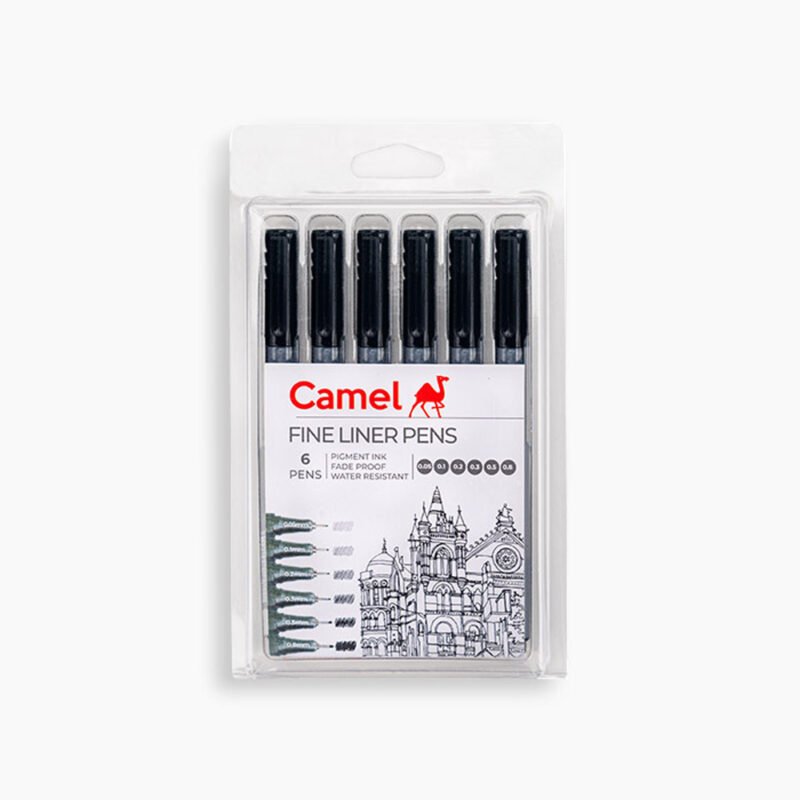 Camel Fineliner Pens - Set of 6