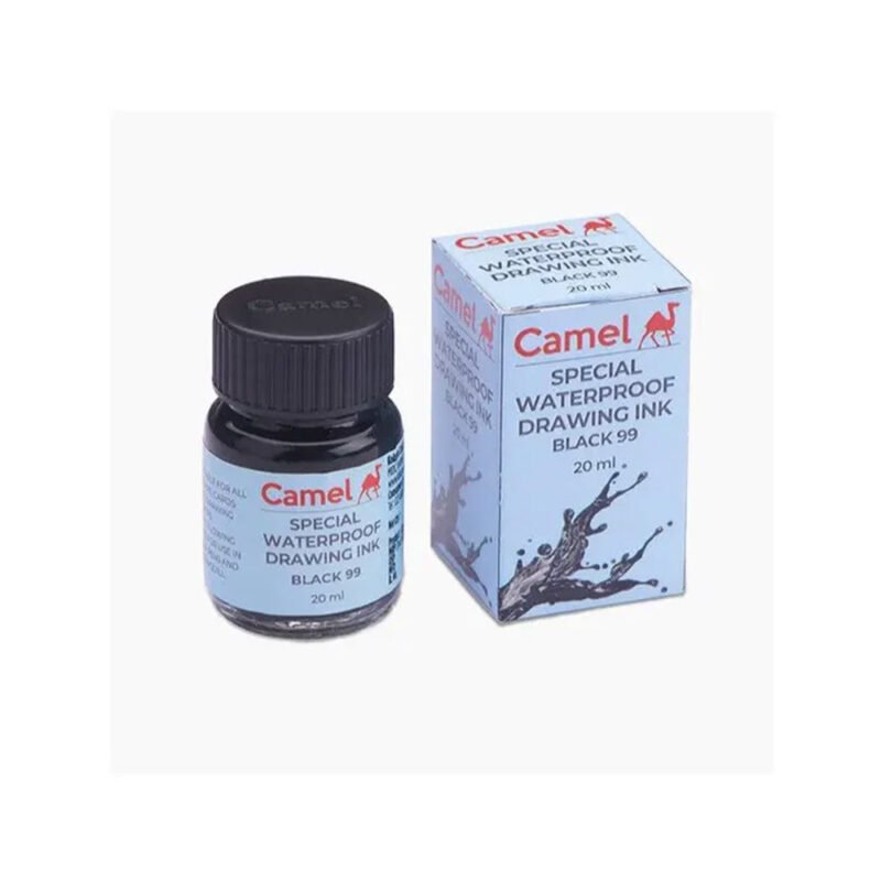 Camel Waterproof Drawing Ink Black.99 - (20Ml)