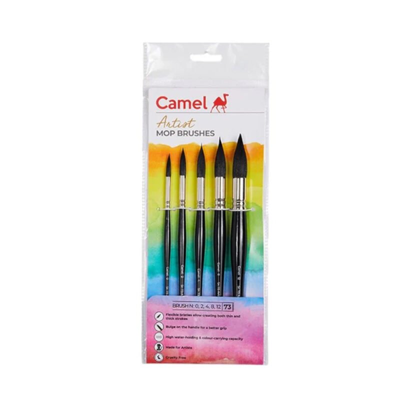 Camel Artist Mop Brush 73 Series Set - Pack of 5
