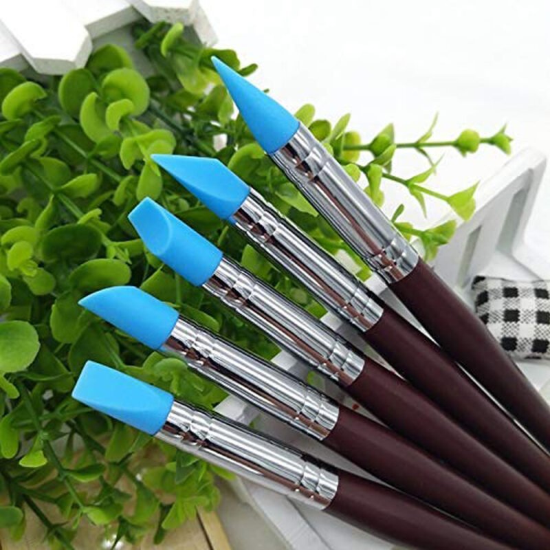 5Pcs Polymer Clay Tools Carving Craft Brush