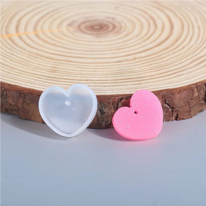 Small Heart Keychain & Pendant Silicone Mould for Resin Craft
