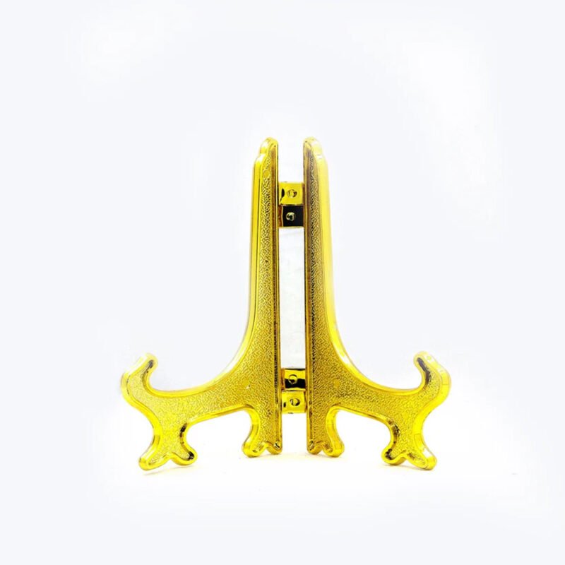 6 inch Golden Plastic Display Easel Stand