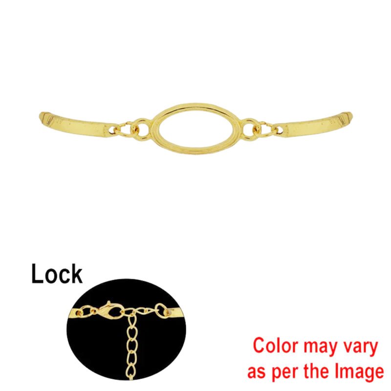 1Pc Eye Bracelet Bezels (Golden)