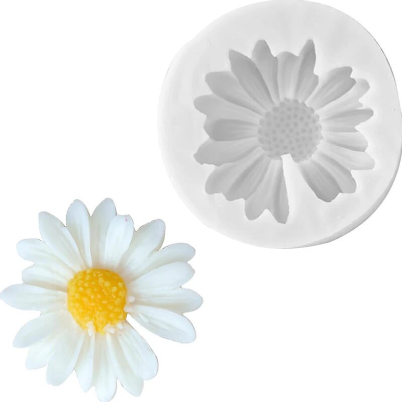 3D Daisy Flower Candle Silicone Mould