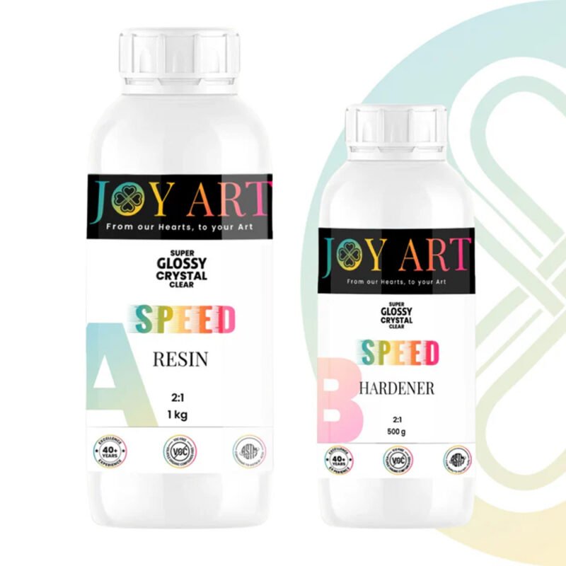 Joy Art Speed Super Glossy Crystal Clear Epoxy Resin 2:1 (Resin + Hardener Set)