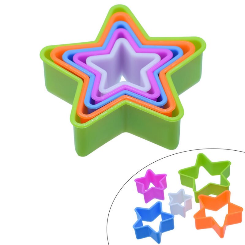 Clay Modle Set Plastic 5 Size Star
