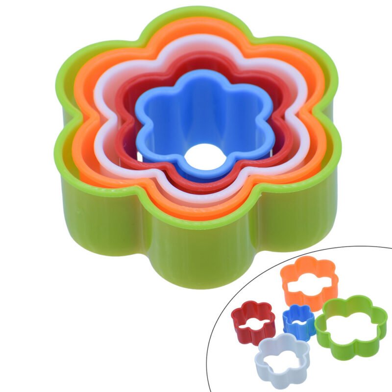 Clay Modle Set Plastic 5 Size Flower