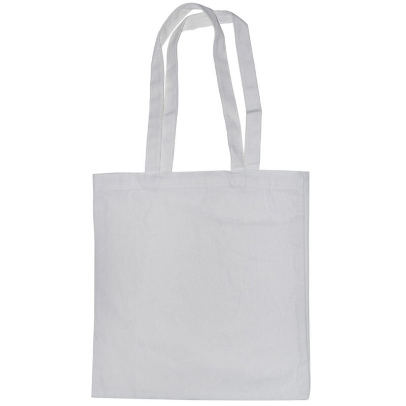 Cotton Canvas Tote Bag with Long Handles