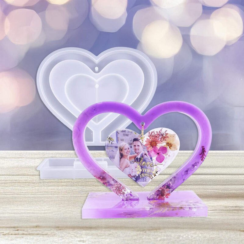 Jags Silicone Mould Heart Shaped With Stand