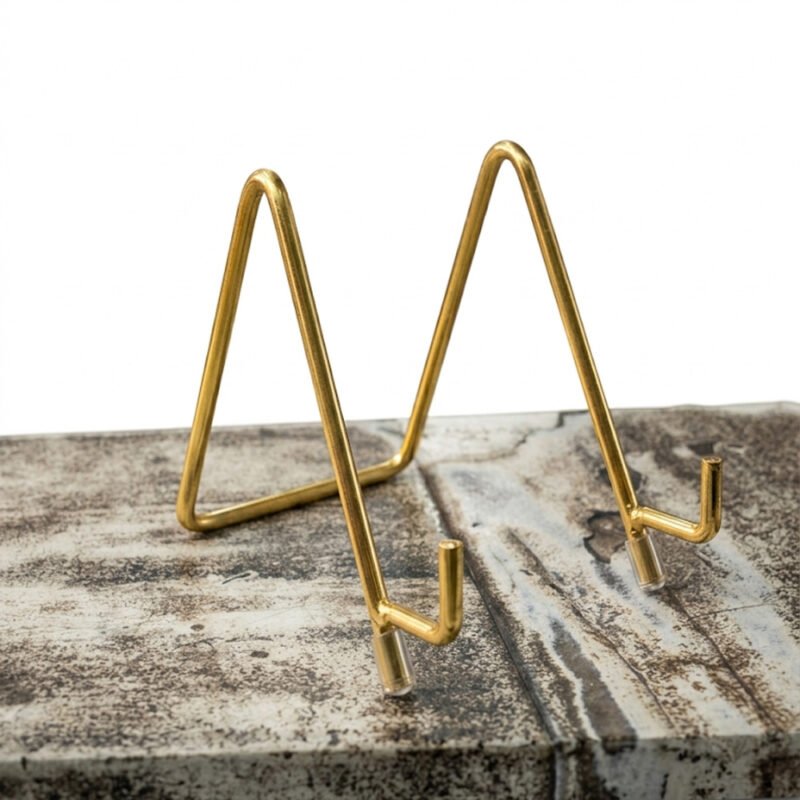Gold Metal Display Stand – Mini Easel Holder for Resin Art