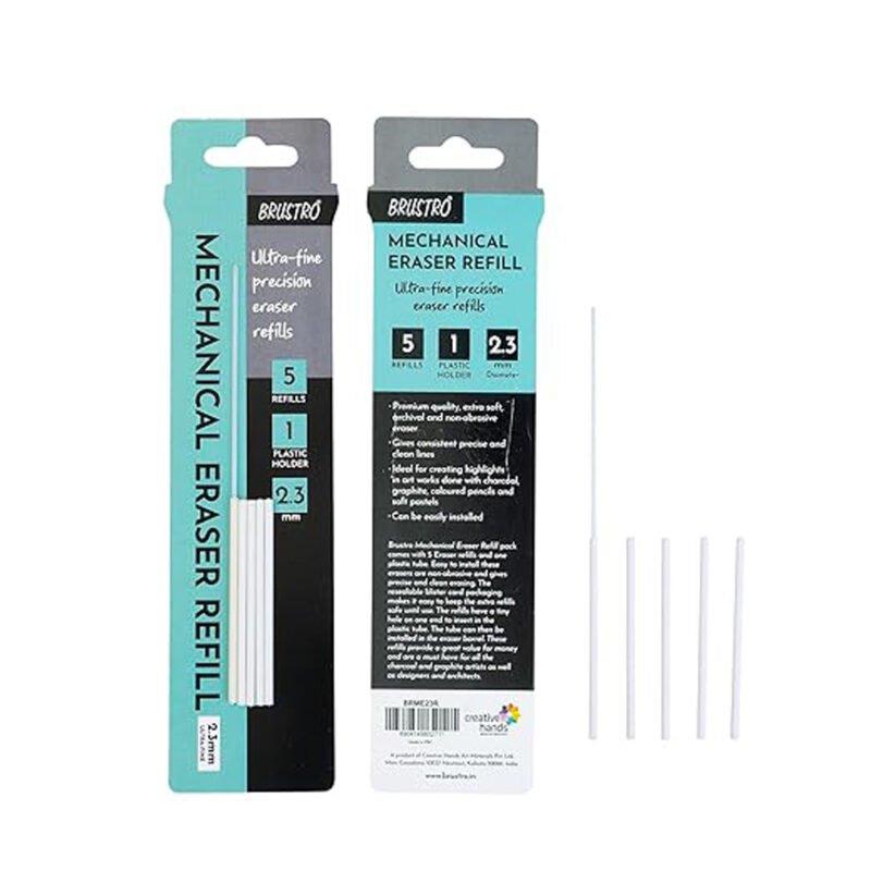Brustro 2.3mm Mechanical Eraser Refills (Pack of 5) with Holder
