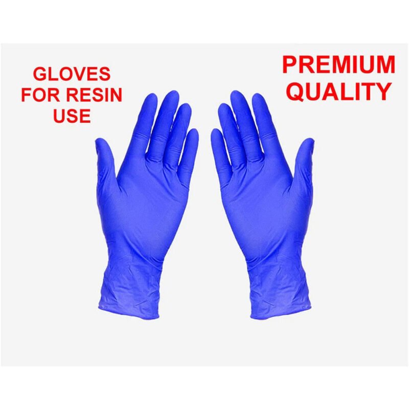 Nitrile Gloves (10 Pcs / 5 Pairs) | Disposable Powder-Free Protective Gloves for Resin