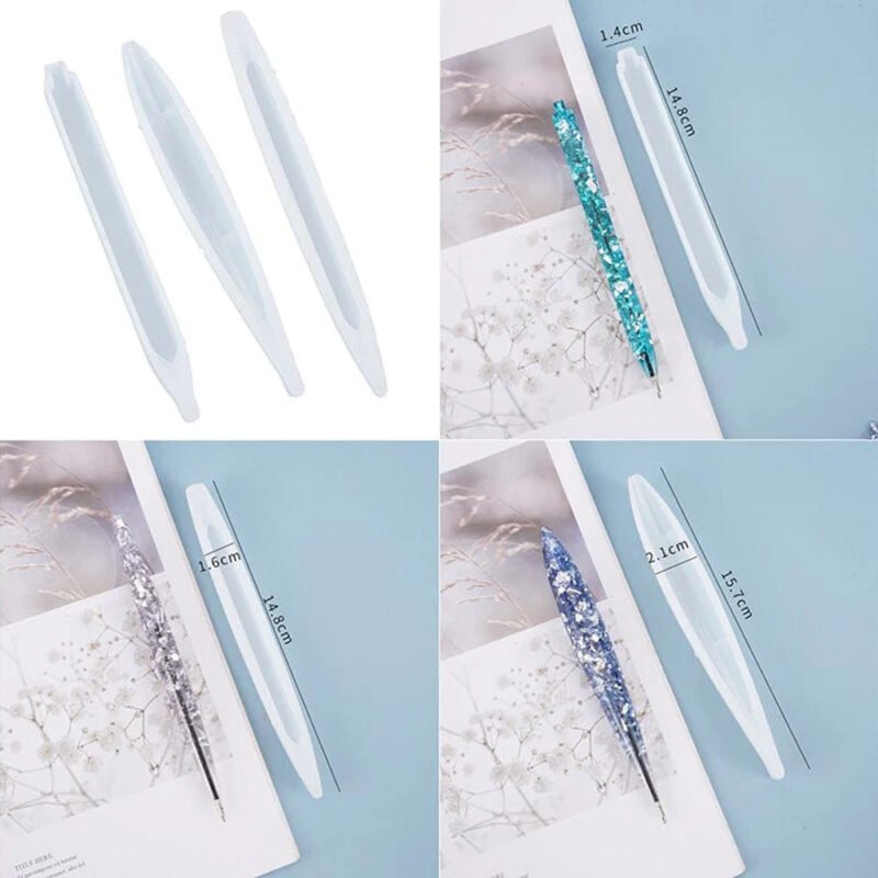 3 Pcs Pen Resin Mould Set