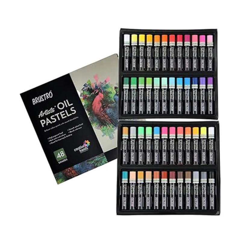 Brustro Artist Oil Pastel Set – For Drawing, Shading & Canvas Art