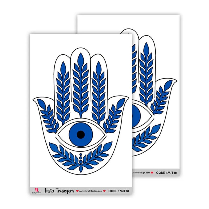 Hamsa Evil Eye Insta Transfer Sheet | MIT 18
