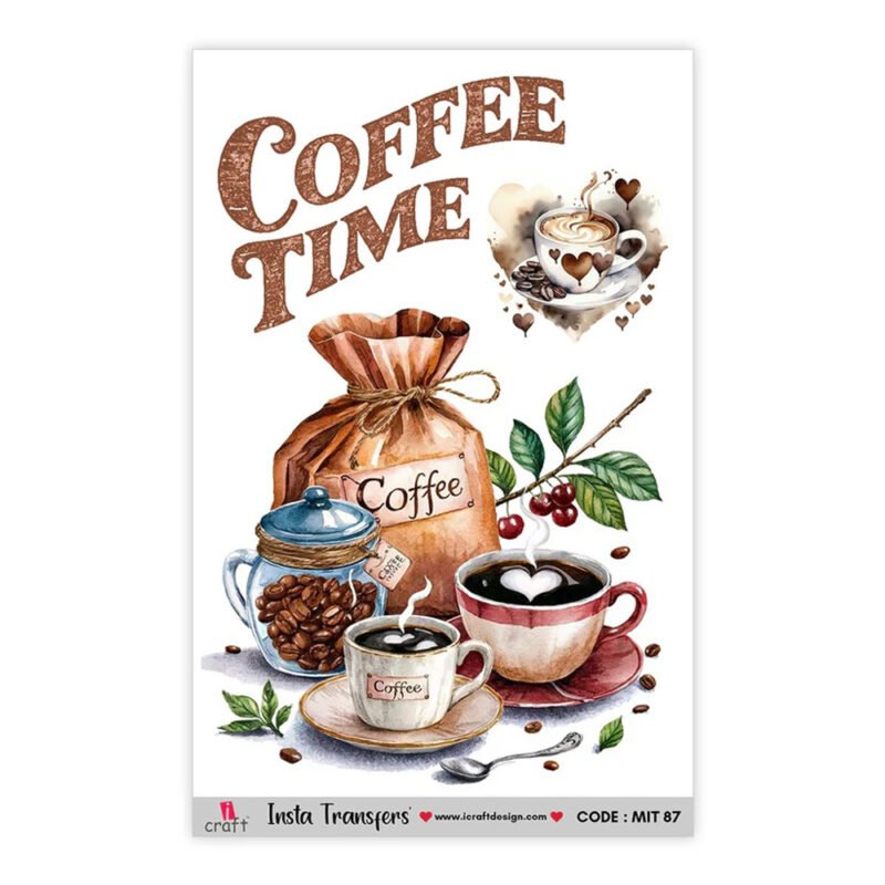 Coffee Time Insta Transfer Sheet