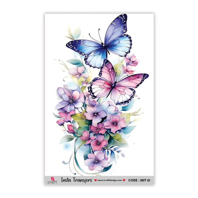 Butterfly Bloom Insta Transfer Sheet