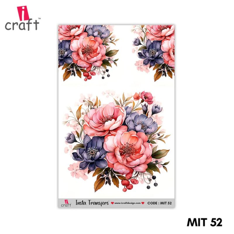 Blush Blossom Insta Transfer Sheet