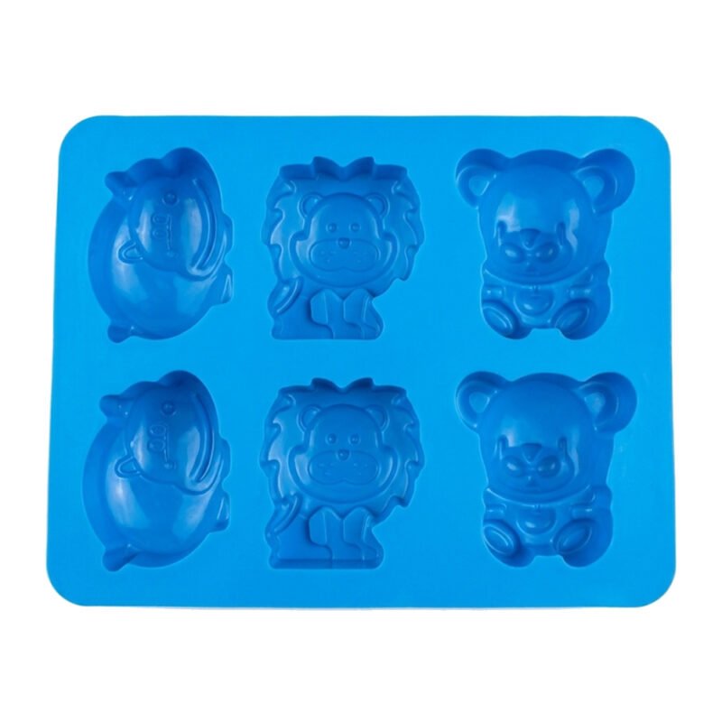 6 Cavity Animal Silicone Mould for Gesmonite, Resin & Candle Making