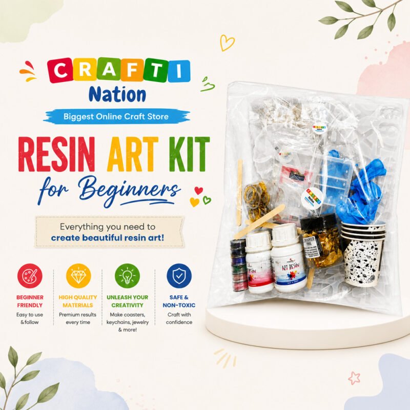 Crafti Nation Resin Art Kit for Beginners