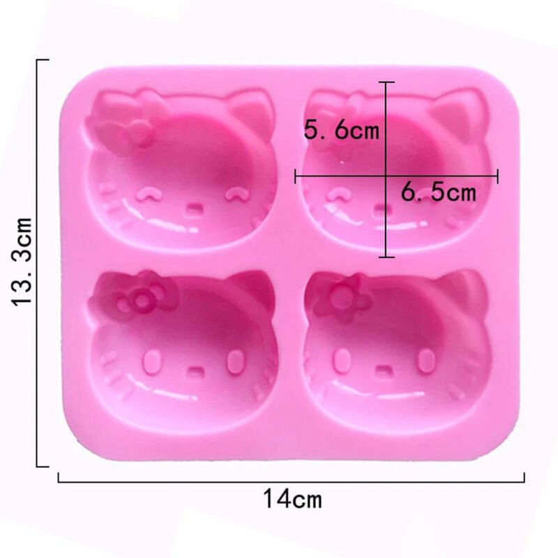 4 Cavity Hello Kitty Cartoon Mould