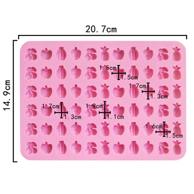 66 Multi Cavity Mini Mixed Fruit Mould