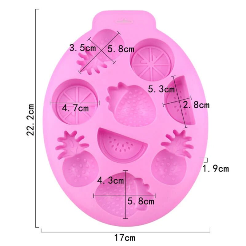 8 Cavity Mixed Fruits Mould