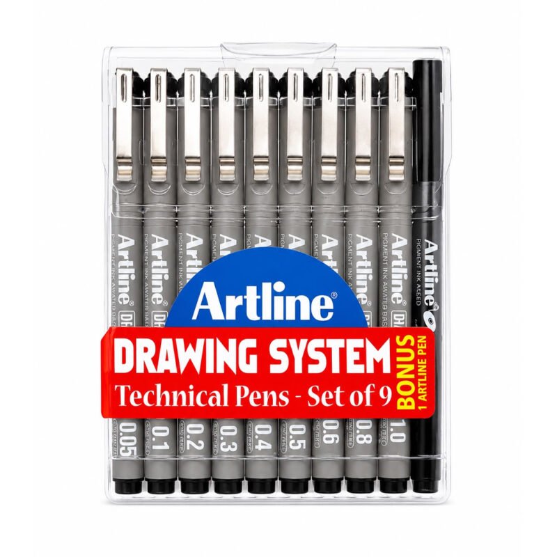 Artline Drawing System Pigment Ink Technical Pens