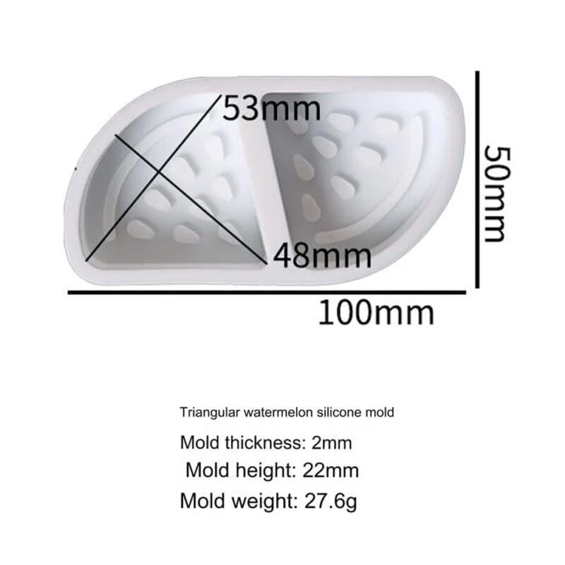 Watermelon Slice Silicone Concrete Mould