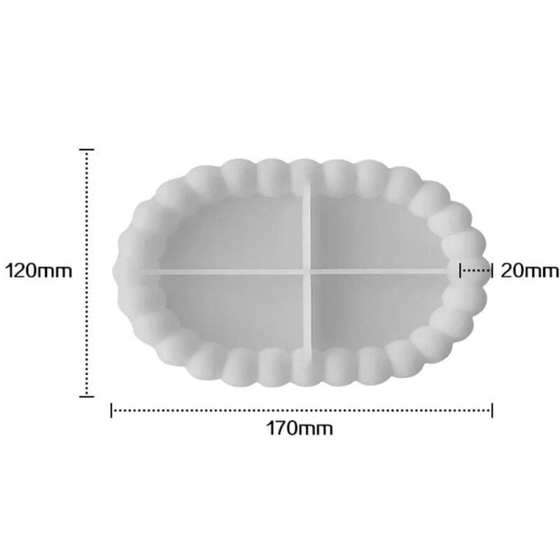 Oval Bubble Edge Concrete Mould