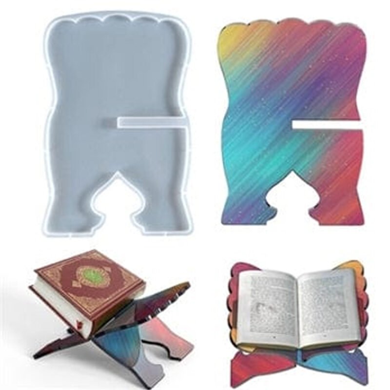 Premium Silicone Resin Book Stand Mould (Single Pc)