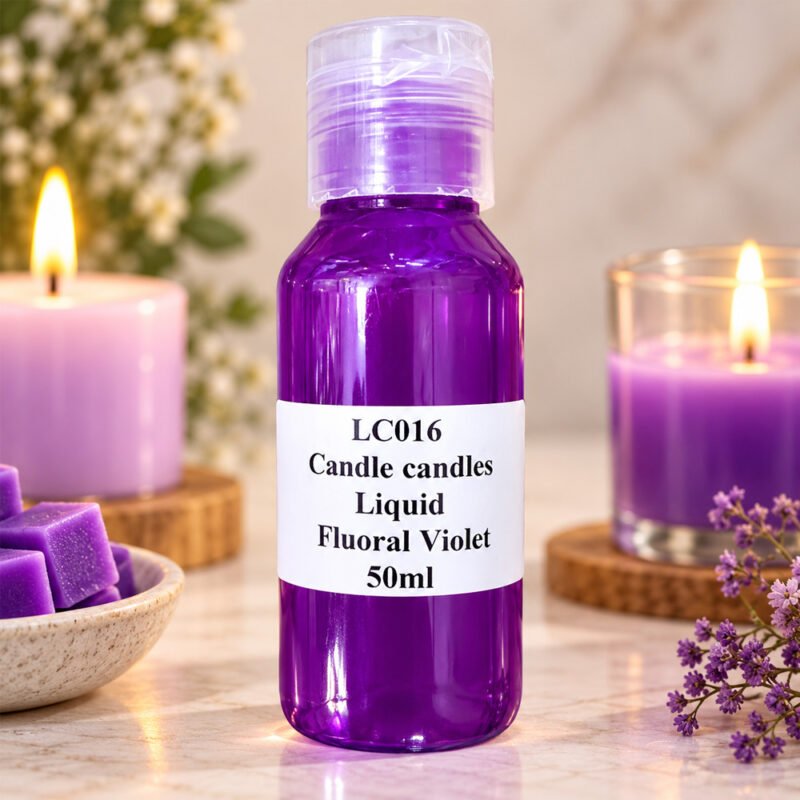 Floral Violet Candle Colour