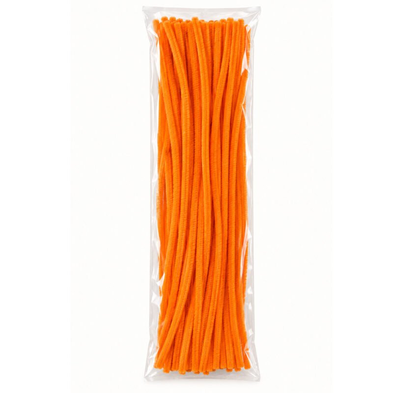 Golden Yellow Chenille Pipe Cleaners – 100 Pieces
