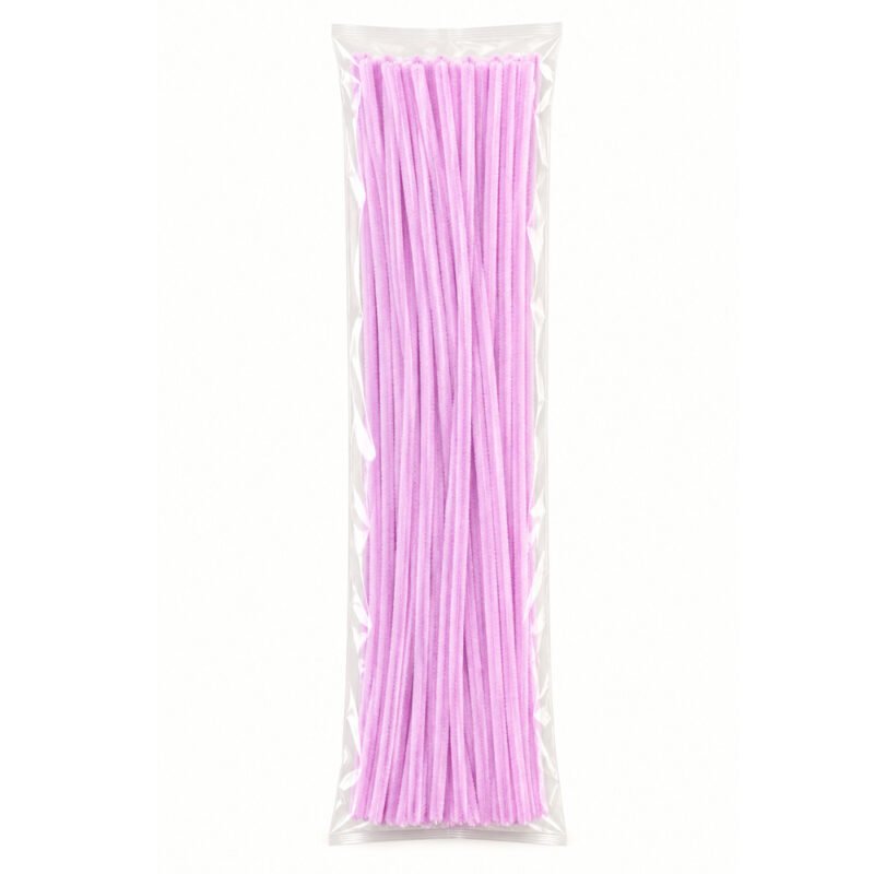 Baby Pink Chenille Pipe Cleaners – 100 Pieces