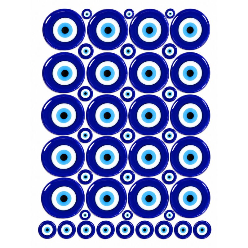 Blue Evil Eye DTF Sticker Sheet