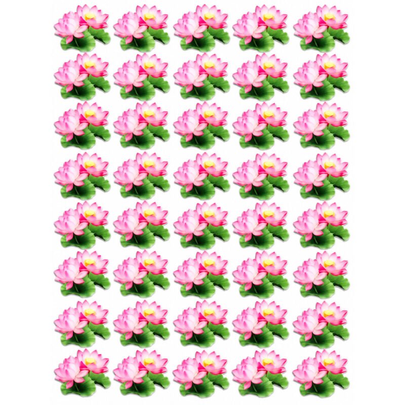 Pink Lotus DTF Sticker Sheet
