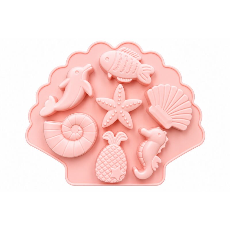Pink Sea Shell & Ocean Gesmonite Mould