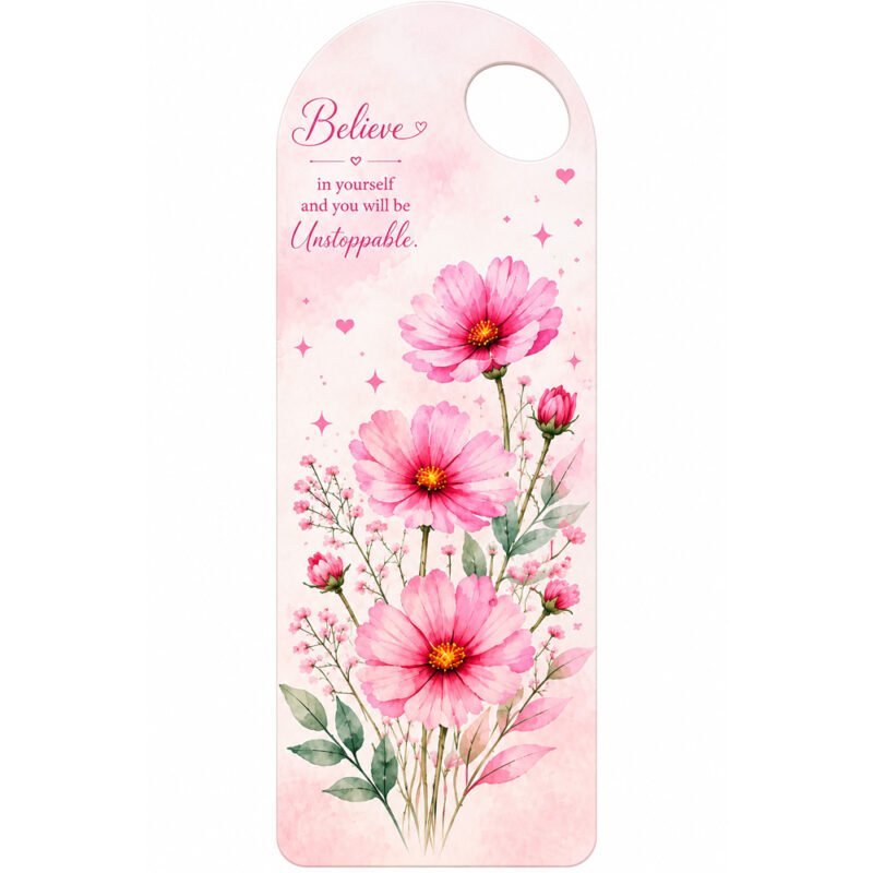 Pink Floral Bouquet Card – 5 Pieces