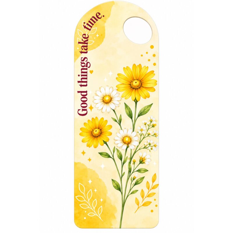 Yellow Floral Bouquet Card – 5 Pieces